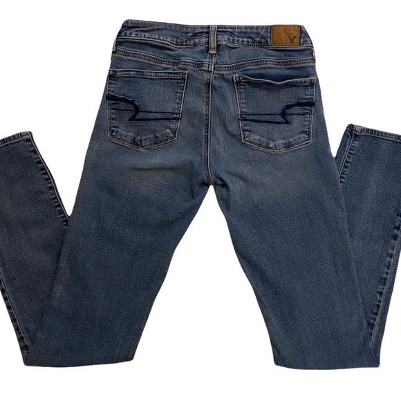 🌼 American Eagle Super Stretch Skinny Jeans Size 6 - Picture 3 of 4